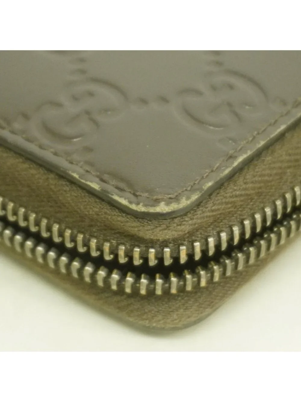 Gucci Wallet Guccissima Leather Brown Silver - Picture 6 of 8